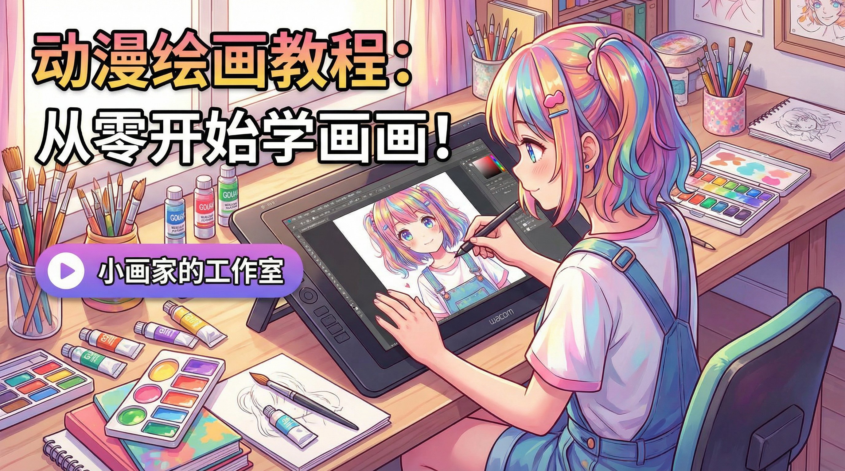 草莓视频绘画教程视频